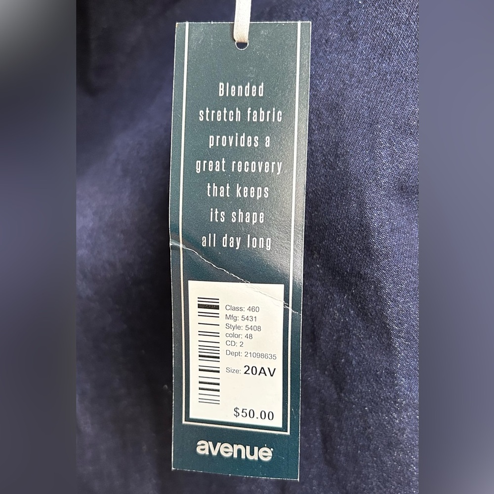 Avenue 1432 Denim Bootcut Jeans Navy Size 20 - Picture 5 of 5